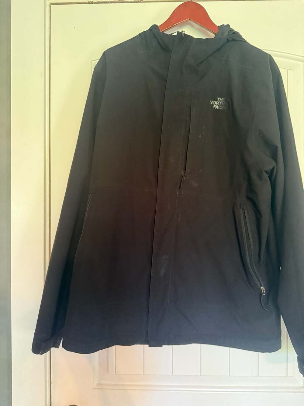 The North‎ Face Men's HyVent Waterproof Hooded Jacket Black Size Large